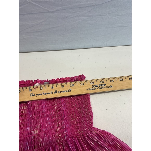 Queen Of Sparkles Metallic hot pink full volume Swing skort Shorts SM - Picture 9 of 11